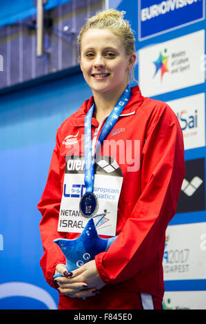 Israele. 05 Dic, 2015. O'Connor Siobhan-Marie GBR Medaglia d Argento 200m Medley finale donne Netanya, Israele, Wingate Institute LEN European Short Course Swimming Championships Dic. 2 - 6, 2015 Netanya 05-12-2015 Nuoto Campionati Europei di nuoto in vasca corta foto Giorgio Scala Deepbluemedia//Insidefoto Credito: Insidefoto/Alamy Live News Foto Stock