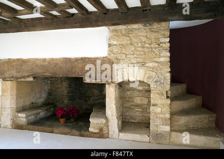 Gli sviluppatori non ammobiliata periodo house sala reception. Foto Stock