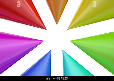 Abstract arcobaleno colorato Foto Stock