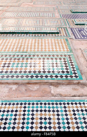 Tombe Saadiane, Marrakech, Marocco Foto Stock
