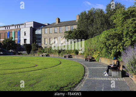 Il Dubh Linn Giardino del Castello di Dublino. Dublino. L'Irlanda Foto Stock