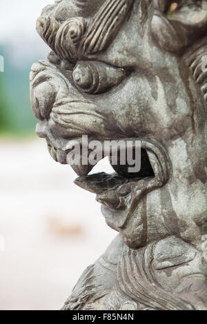 Stone carving lion Foto Stock