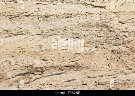 La consistenza di un muro di sabbia sulla spiaggia, può essere utilizzato come sfondo Foto Stock