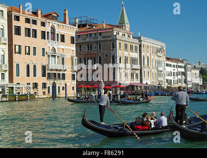 Venezia, Italia, Alberghi in San Marco a waterfront Foto Stock