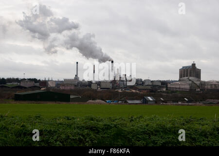 La British Sugar factory a Bury St Edmunds, Suffolk, Regno Unito Foto Stock