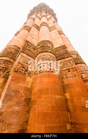 Qutab Minar in Delhi, Indiua Foto Stock