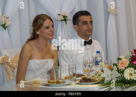 Sposa e lo Sposo, matrimonio albanese, Kruja Foto Stock