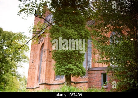 Chiesa con mirroring Foto Stock