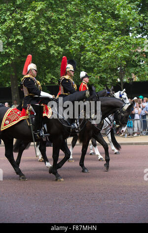Trooping dei colori per la regina il compleanno di uno dei piu' popolari Royal annuale Eventi Foto scattata il 17 giugno 2006 Foto Stock