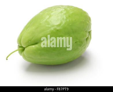 Chayote isolati su sfondo bianco Foto Stock