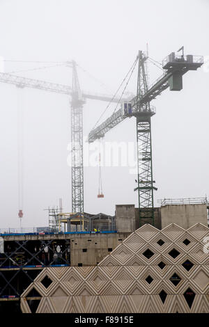 Leeds Victoria Gate shopping centre in costruzione Foto Stock