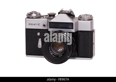 Zenith E / Zenit e reflex a lente singola SLR dall Unione Sovietica Russia / URSS / russo fatto amatoriale classic 35mm manuale della fotocamera di pellicola Foto Stock