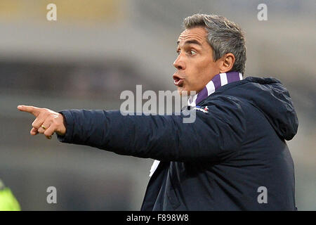 Firenze, Italia. 6 dicembre, 2015. Paulo Sousa, allenatore della Fiorentina. Firenze 6-12-2015 Stadio Artemisio Franchi, Calcio Calcio 2015/2016 Serie A. Fiorentina - Udinese. Credito: Insidefoto/Alamy Live News Foto Stock