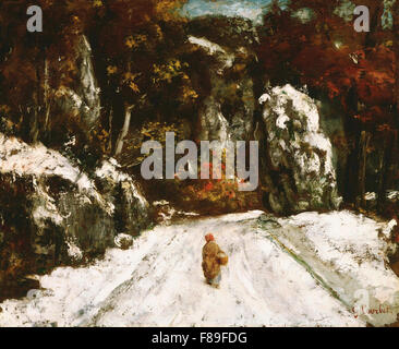 Gustave Courbet - Inverno nel Giura Foto Stock