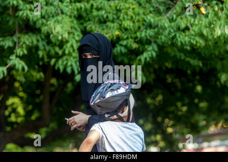 Spa gli ospiti - comunità araba,Nord località termale boema. Teplice, Repubblica Ceca Foto Stock