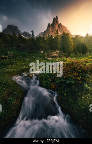 Mountain Creek, Hautes Alpes, Francia, Europa Foto Stock