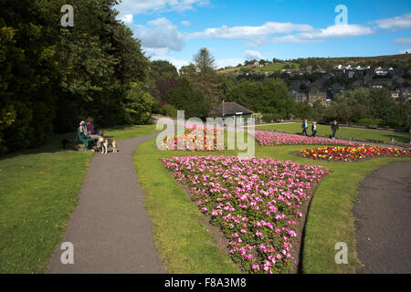 Haworth Central Park Haworth West Yorkshire Inghilterra Foto Stock