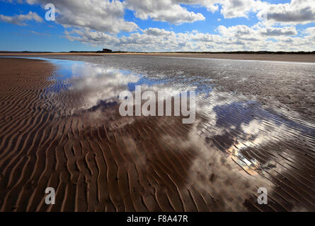 Brancaster Beach sulla Costa North Norfolk. Foto Stock