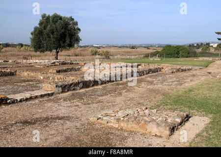 Cerro da Vila sito archeologico romano e museo, Vilamoura, Quarteira, Algarve, Portogallo, Europa Foto Stock