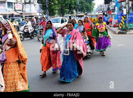 Donne tribali da Andhra Pradesh, India. Foto Stock