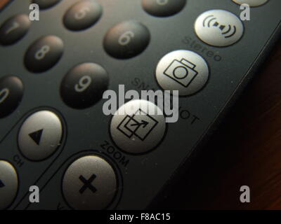 Telecomando sottile closeup Foto Stock
