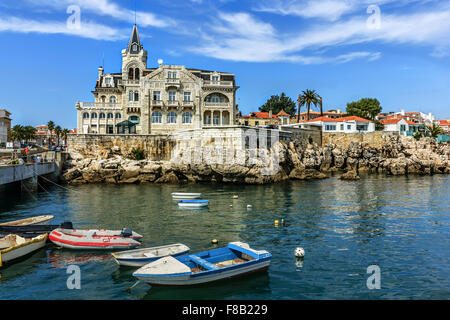 Cascais waterftont vicino a Lisbona in Portogallo Foto Stock