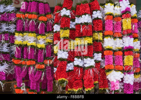 Ghirlande di fiori Panjim Goa in India Foto Stock