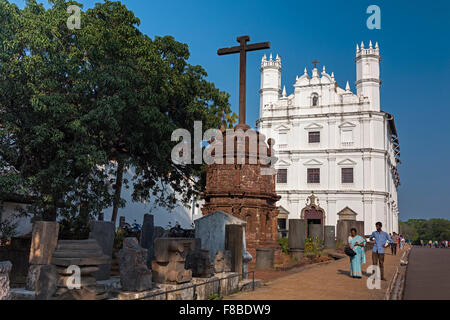 Chiesa di San Francesco di Assisi vecchio Goa in India Foto Stock