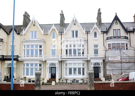 Pic mostra: Case di John e Ann Darwin in Seaton Carew , vicino a Hartlepool, C. Durham. I numeri 3 e 4 la scogliera hanno vissuto a N Foto Stock