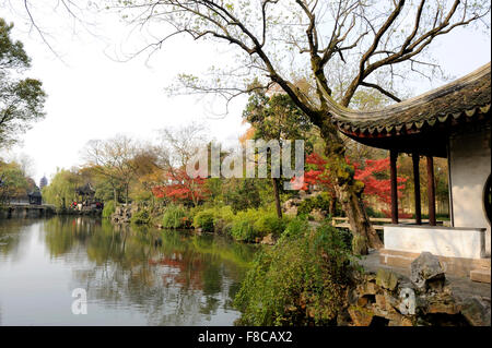 Giardino dell'umile amministratore , Suzhou, Cina. Questo è un sito Patrimonio Mondiale dell'UNESCO Foto Stock