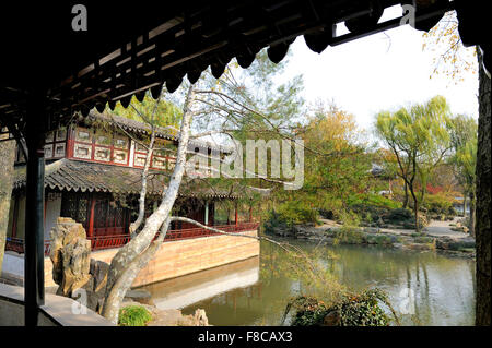 Giardino dell'umile amministratore , Suzhou, Cina. Questo è un sito Patrimonio Mondiale dell'UNESCO Foto Stock