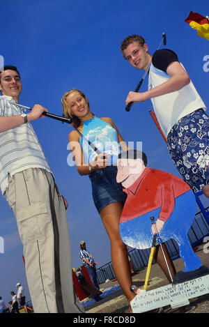 Crazy golf course a Mablethorpe. Lincolnshire. In Inghilterra. Regno Unito Foto Stock