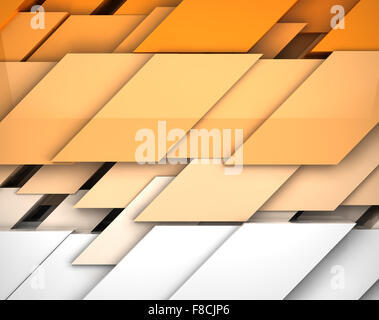 Orange forme geometriche sfondo astratto Foto Stock