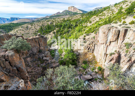 Vista del Canyon di Shell in Wyoming, STATI UNITI D'AMERICA Foto Stock