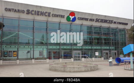 Facciata principale dell'Ontario Science Center building a Toronto in Canada Foto Stock