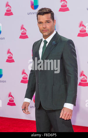 Il cantante Ricky Martin assiste la 16th Annual Latin Grammy Awards di Las Vegas Foto Stock