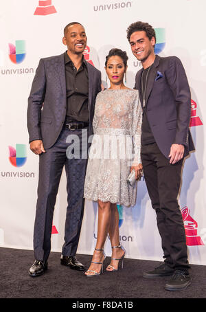 Will Smith , Jada Pinkett e Willard Christopher Smith III frequentare la 16th Annual Latin Grammy Awards di Las Vegas Foto Stock