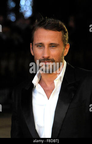 Londra, Regno Unito. 08 Dic, 2015. Matthias Schoenaerts frequentando il Regno Unito Premiere della ragazza danese a l'Odeon Square Londra 8 dicembre 2015 Credit: Peter Phillips/Alamy Live News Foto Stock