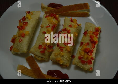 Indian dolce e speziato cibo leggero per la prima colazione Foto Stock