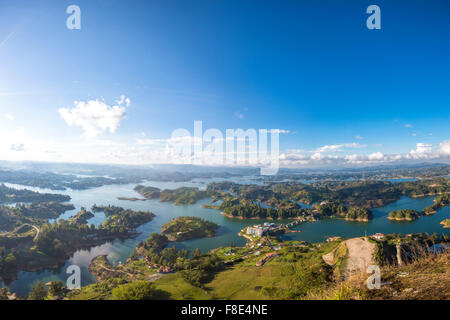 Laghi e isole a Guatape in Antioquia, Colombia Foto Stock