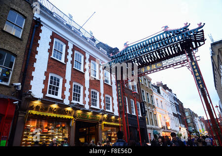 Chinatown nel quartiere di Soho, la città di Westminster a Londra, Inghilterra, London, Regno Unito Foto Stock