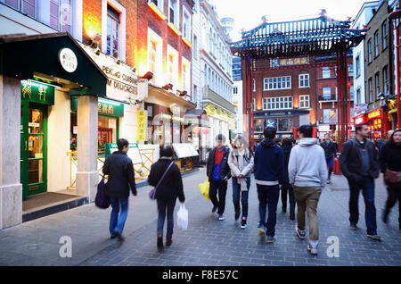 Chinatown nel quartiere di Soho, la città di Westminster a Londra, Inghilterra, London, Regno Unito Foto Stock