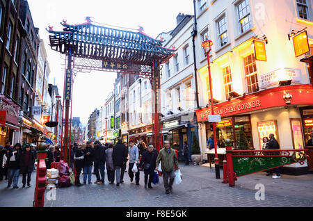 Chinatown nel quartiere di Soho, la città di Westminster a Londra, Inghilterra, London, Regno Unito Foto Stock