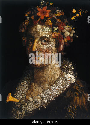 Giuseppe Arcimboldo - La Flora Foto Stock