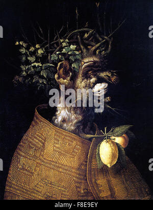 Giuseppe Arcimboldo - inverno Foto Stock