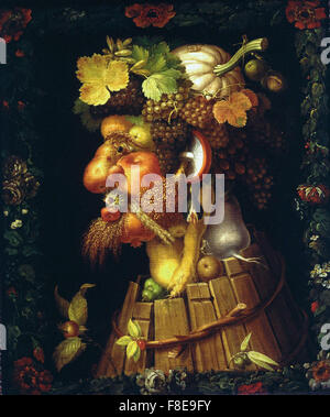 Giuseppe Arcimboldo - Autunno - Museo del Louvre Parigi Foto Stock