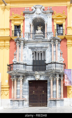Palazzo Vescovile, Plaza del Obispo, Malaga, Andalusia, Spagna Foto Stock