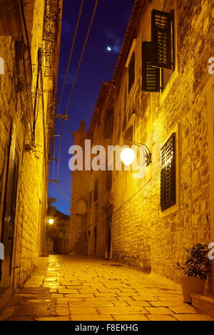 La Città Vecchia in Sibenik, Croazia Foto Stock