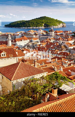 Paese vecchio di Dubrovnik, Croazia Foto Stock