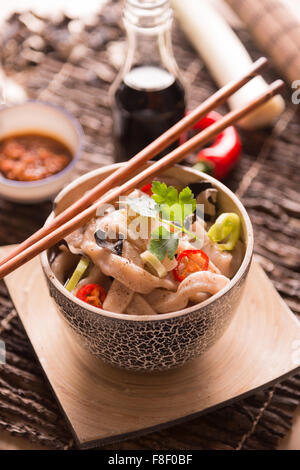 Udon Noodle Foto Stock